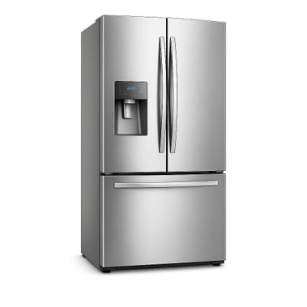 Stainless steel French-door refrigerator repair in Toronto